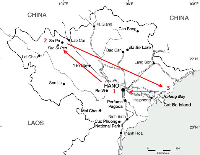 Vietnam-North-Map