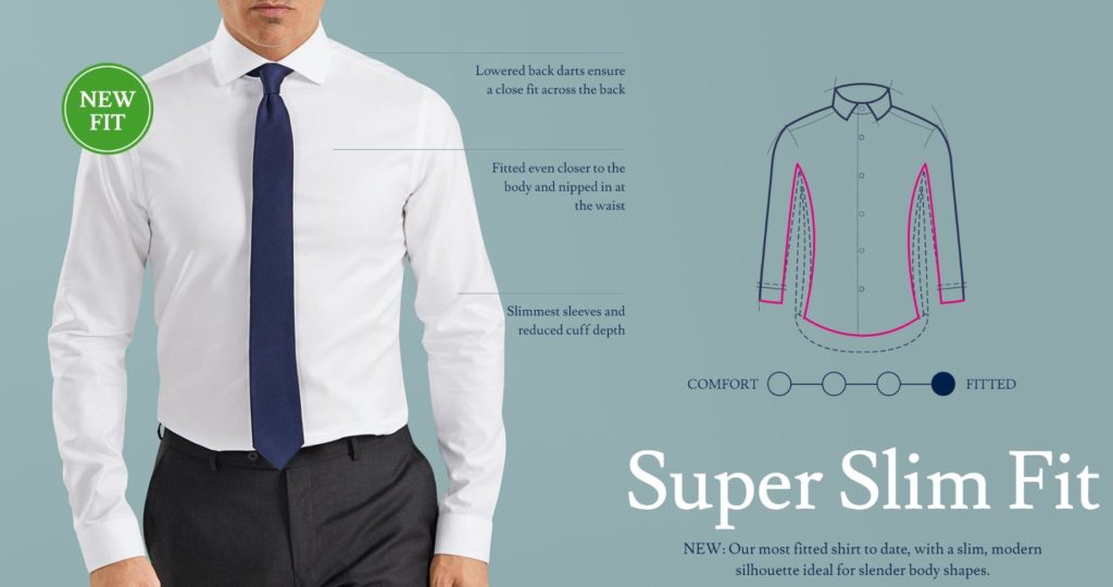 super slim fit shirt description