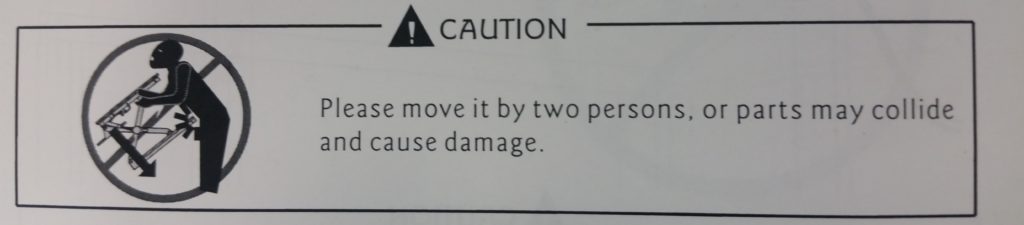 SITA-OFFICE Standing Desk Warning