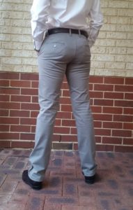 2tall slim fit chinos back